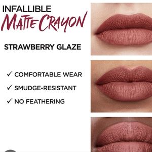 Bundle of 3 Loreal Matte Lip Crayon
